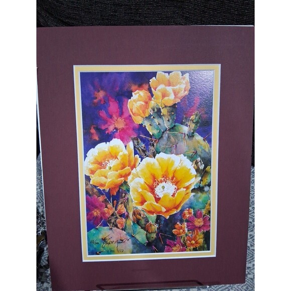 Other - Vintage Floral Giclee Signed Numbered, "Power Play" Vikki Reed, COA